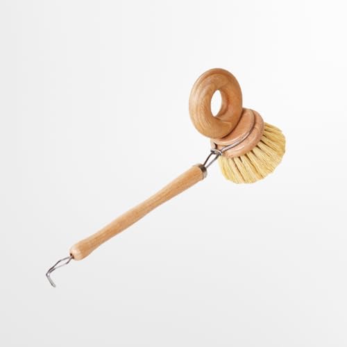 SHINCULSUN Natural Beechwood Dish Brush with Handle