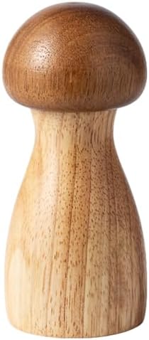 Luxshiny Mushroom Salt and Pepper Mill Set Acacia Wood