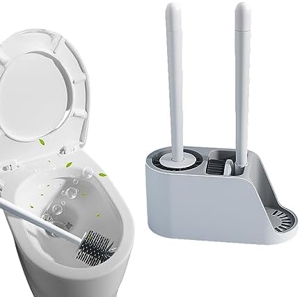 Frifer Toilet Cleaning Brush With Holder Set