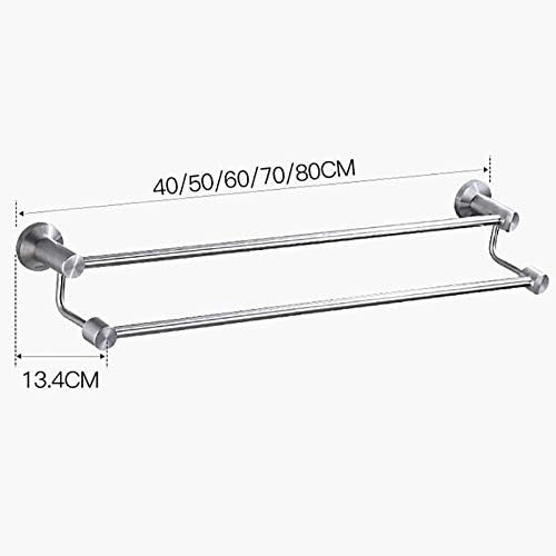 Sturdy Silver Towel Holder for Bath