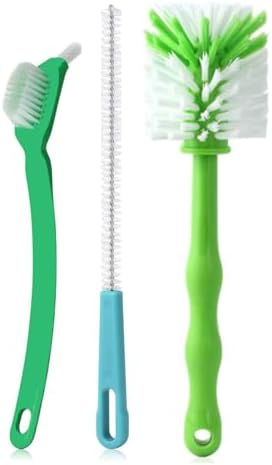 Processor Cleaning Brush Green ABS Material Includes Handle Compatible with Thermomix