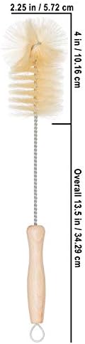 Redecker Natural Pig Bristle Soda Bottle Brush 1175 Inches