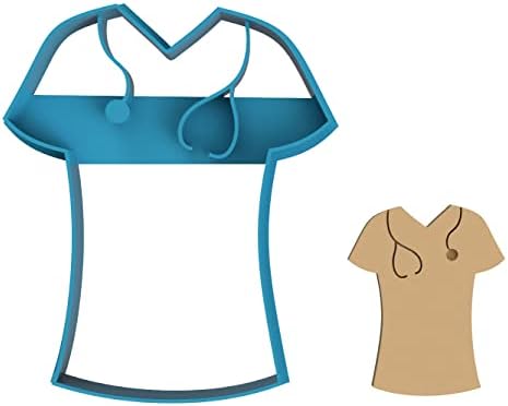 Nurse Scrubs Cookie Cutter
