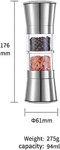 Stainless Steel Salt Pepper Shaker Rainless Steel Design