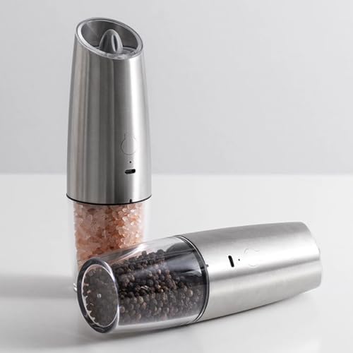 Stylish Electric Salt Pepper Mill with LED Light