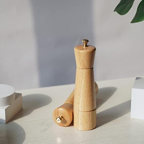 DeroTeno - Salt and Pepper Grinder Set with Tray