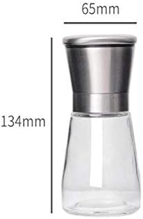 Professional Salt and Pepper Grinder Set with Stainless Steel and Transparent Acrylic