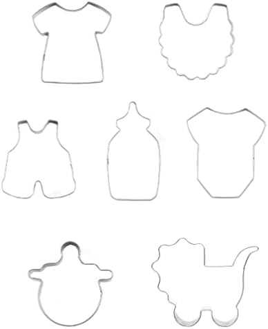 7-Piece Baby Shower Set Easy DIY Cookie Cutters for Baking Kle