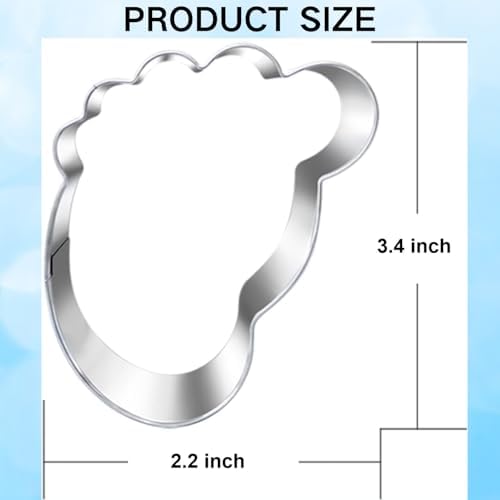 Cute Baby Foot Cookie Cutter 35 inch - Biscuit Mold for Baby Showers