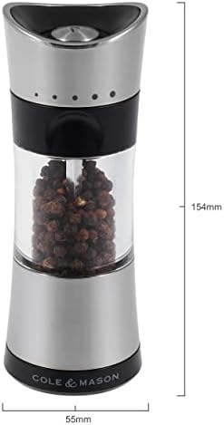 Cole Mason Precision Inverta Salt Pepper Mill Set Chrome