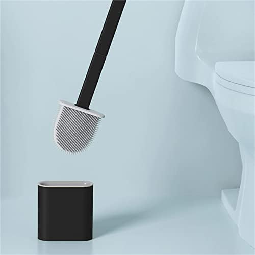 Creative Detachable Wall-Mounted Soft Glue Long Handle Toilet Brush Set