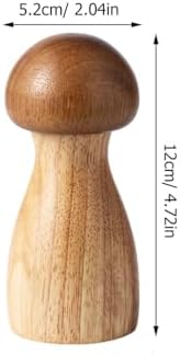 Luxshiny Mushroom Salt and Pepper Mill Set Acacia Wood