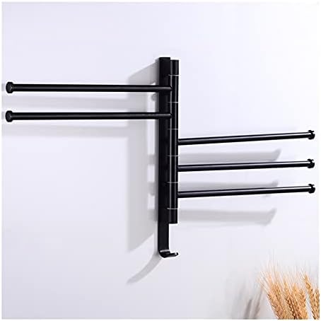 Premium Black Towel Rail for Bathroom Use