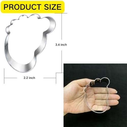 Cute Baby Foot Cookie Cutter 35 inch - Biscuit Mold for Baby Showers
