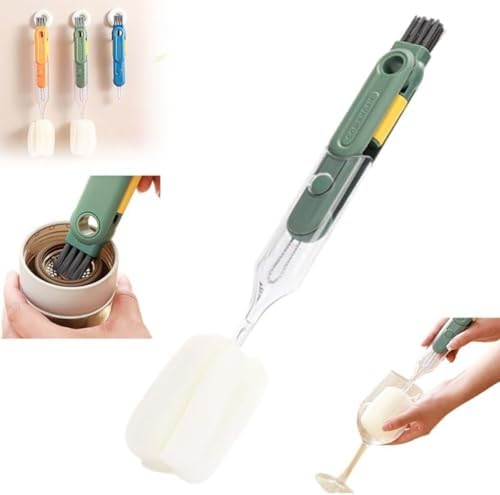5-in-1 Cup Lid Cleaning Brush Set Green