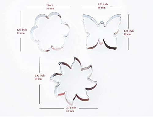 REDLEV 9 Piece Stainless Steel Cookie Cutter Set