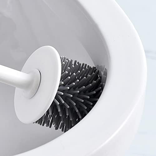Elegant Toilet Brush Holder Stand with Long Handle 360 Rotating Brush