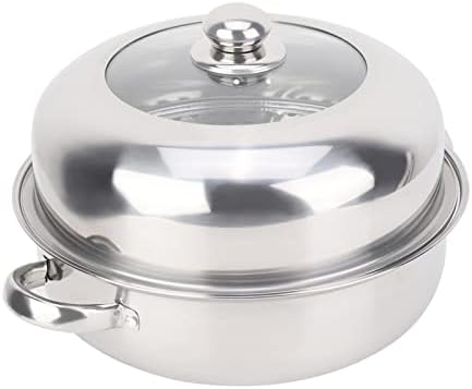 Stainless Steel Steamer Pot with Glass Lid