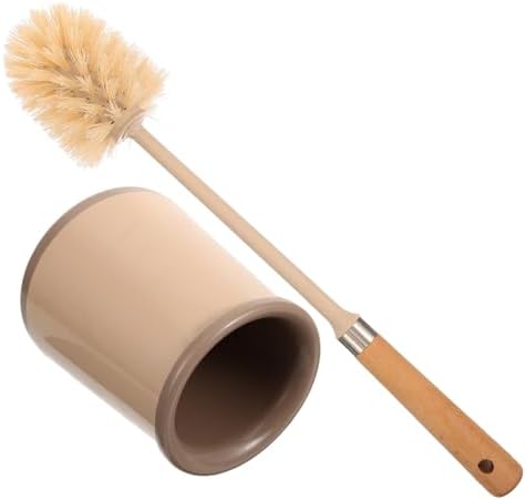 Anneome 1Set Toilet Brush with Long Handle and Holder