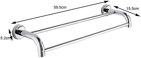 LUCEAE Wall-Mounted Towel Rack Double Hanger