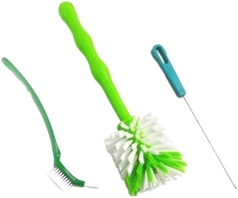 Processor Cleaning Brush Green ABS Material Includes Handle Compatible with Thermomix