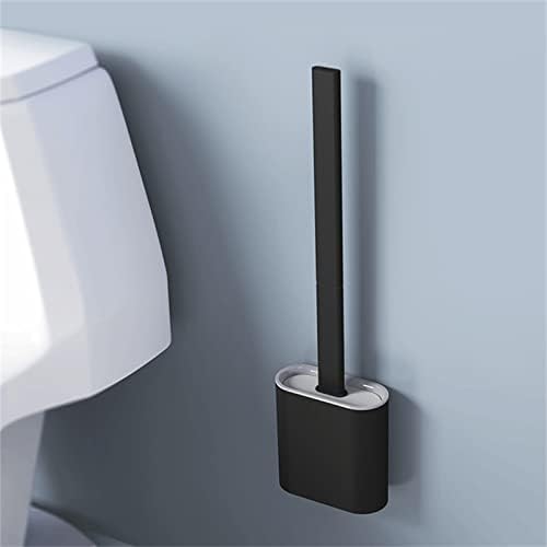 Creative Detachable Wall-Mounted Soft Glue Long Handle Toilet Brush Set
