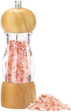 SHIKORI Oaken and Acrylic Salt Pepper Grinder Set