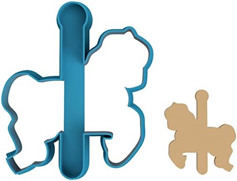 Wooden Carousel Horse Cookie Cutter 4 Inch