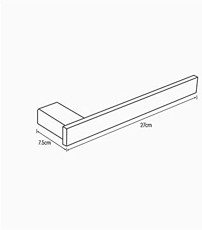 Modern Bathroom Towel Rail GoldBlack Stainless Steel Wall-Mounted Long-Lasting