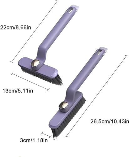 360 Rotating Crevice Cleaning Brush withHard-Bristle Design