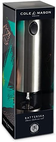 Cole Mason Battersea Electronic Salt Pepper Mill - 10 Words