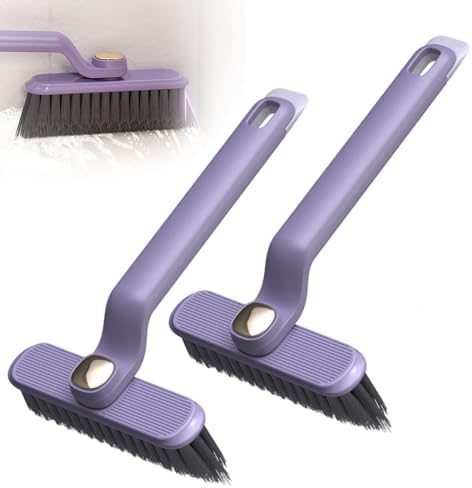 AIIONP 2PCS Multi-Function Rotating Crevice Cleaning Brush 2025 Upgrade Purple