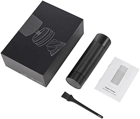 ARKNOAH Premium Pepper Grinder with Heavy Duty Aluminum Body