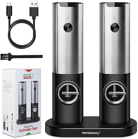 Effortless Salt Pepper Grinder Set