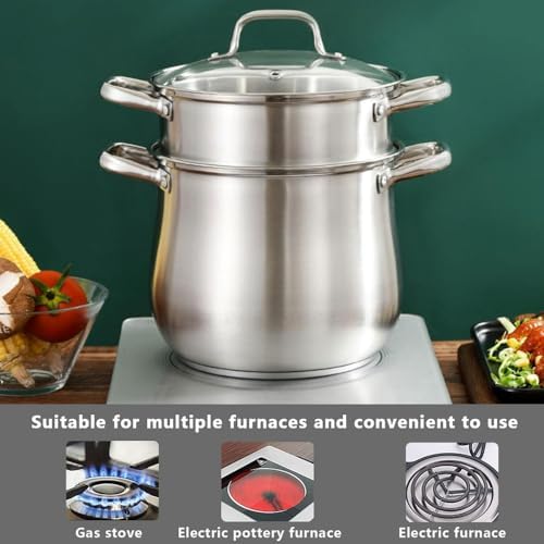 Steam Pot 304 Stainless Steel Professional Grade 92L Multurpose Cookware with Handle