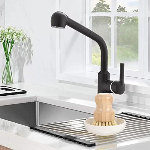 LIFKOME Kitchen Cleaning Brush Set for Pans and Sinks