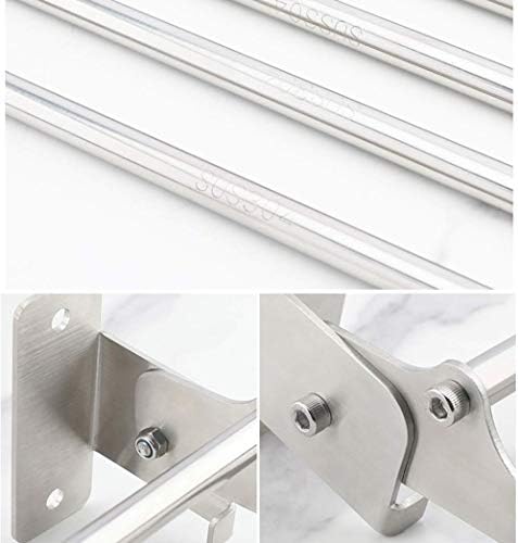 Stainless Steel Towel Rack with Double Towel Bar Organize Your Wash Effortlessly