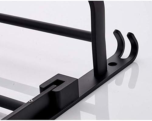 Foldable Bathroom Towel Rail Black Space Aluminum Towel Rack