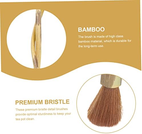 3pcs Bamboo Cleaning Tools for Tea Rooms