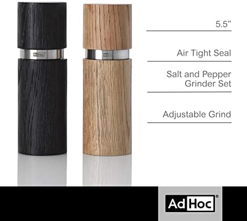 AdHoc Textura Pepper Salt Mill Set