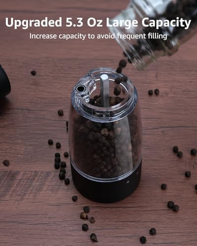 Bountiful Electric Salt Pepper Grinder Set with Storage Base