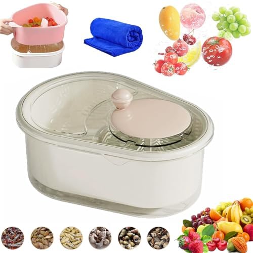 Effortless Fruit Cleaner Quick Fruit Washer Manual Fruit Spinner
