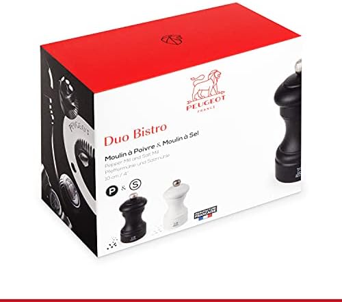 Peugeot Bistro Duo Manual Salt and Pepper Mill Set