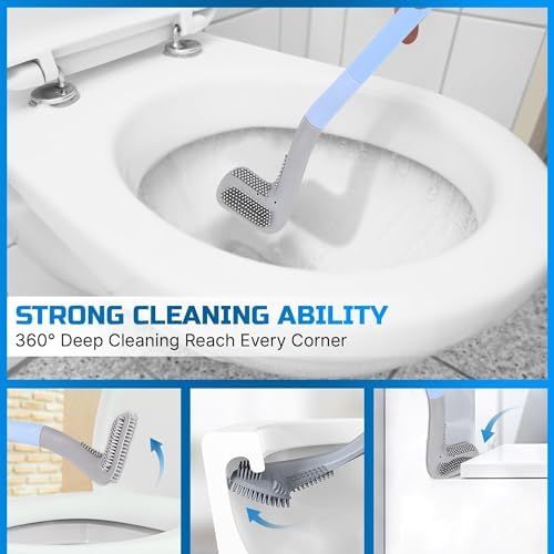 SIUSYACI Golf Toilet Brush Effortless Long Handle for Deep Cleaning