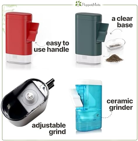 Adjustable Precision Manual Pepper Grinder - High-Efficiency Salt Pepper Mill Set