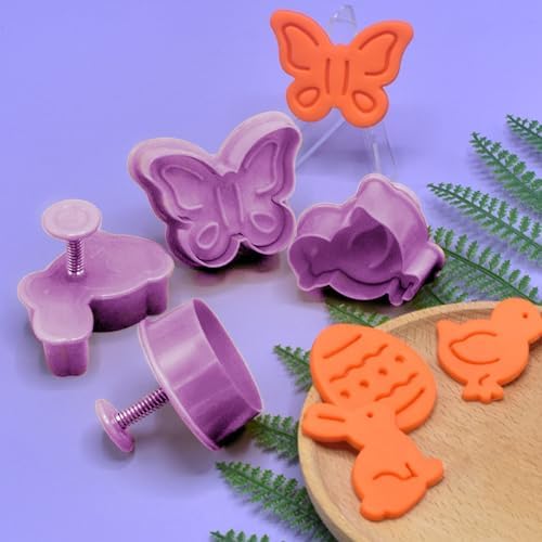 Heyiminy Easter Cookie Cutters Set 4Pcs