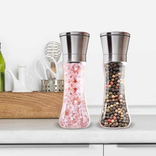 Sleek Salt Pepper Grinder Set