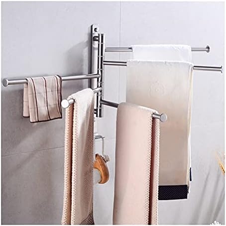 BECBco Magnetic Wall Mount Towel Holder Stainless Steel Bathroom Towel Rail