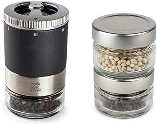 Peugeot Maestro Pepper Mill Set with Glass Jars