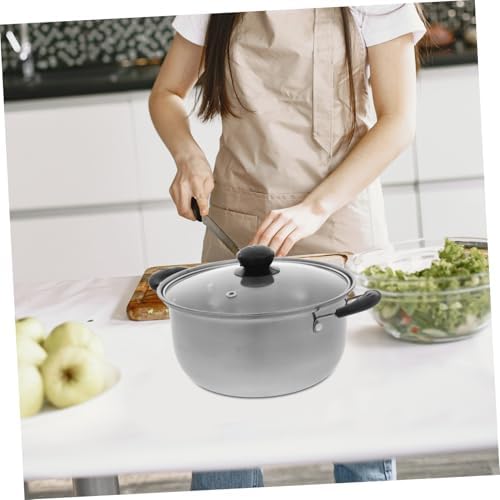 Stainless Steel Soup Pot with Lid for Steaming and Cooking